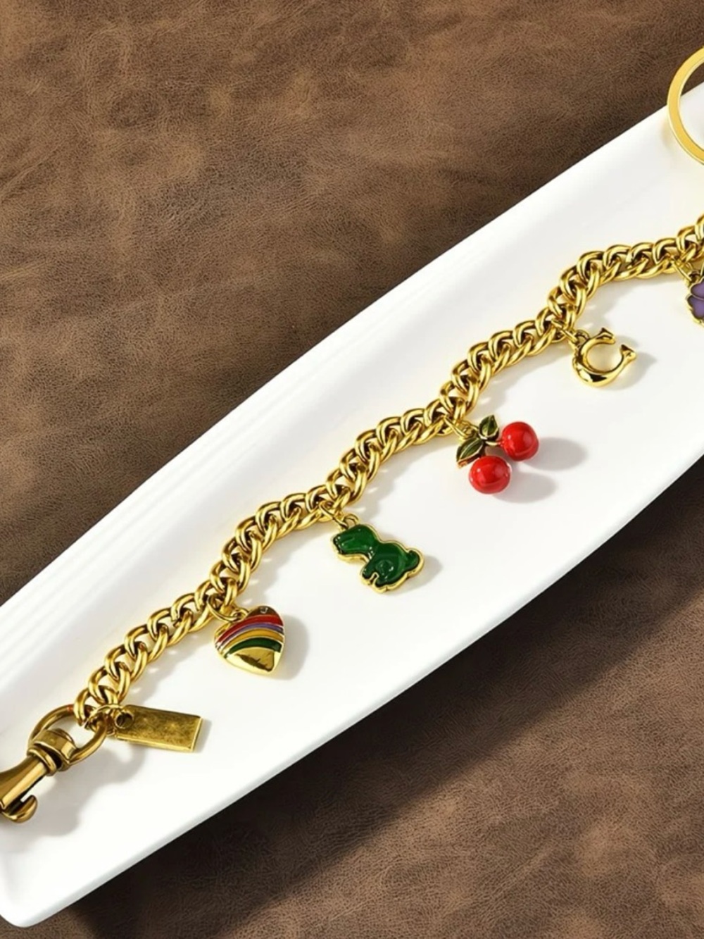 Gold Vintige Extension Chain 30cm/11.8’’for pochette keychain accessories clutch